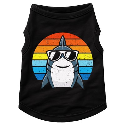 Retro Cool Shark With Sunglasses Funny Shark Doggie Tank