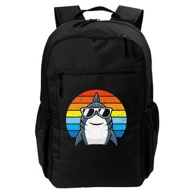 Retro Cool Shark With Sunglasses Funny Shark Backpack