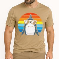 Retro Cool Shark With Sunglasses Funny Shark Performance Shirt