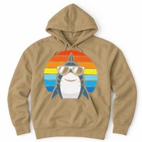 Retro Cool Shark With Sunglasses Funny Shark Hoodie