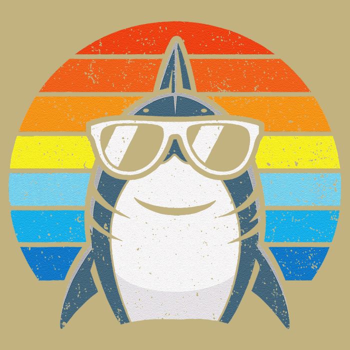 Retro Cool Shark With Sunglasses Funny Shark Hoodie