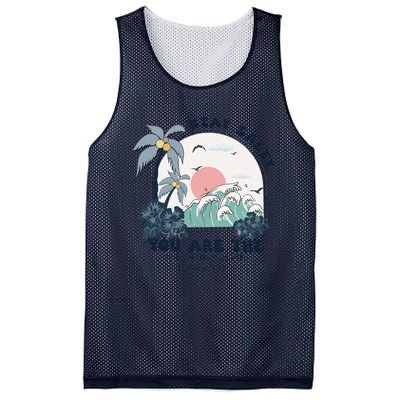 Retro Christian Stay Salty Mesh Reversible Basketball Jersey Tank