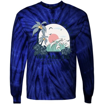 Retro Christian Stay Salty Tie-Dye Long Sleeve Shirt