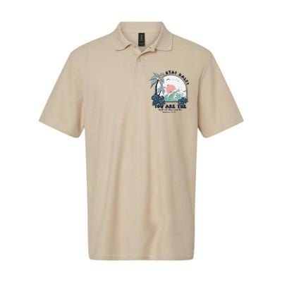 Retro Christian Stay Salty Softstyle Adult Sport Polo