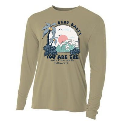 Retro Christian Stay Salty Cooling Performance Long Sleeve Crew