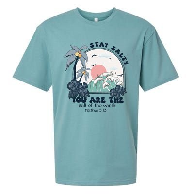 Retro Christian Stay Salty Sueded Cloud Jersey T-Shirt