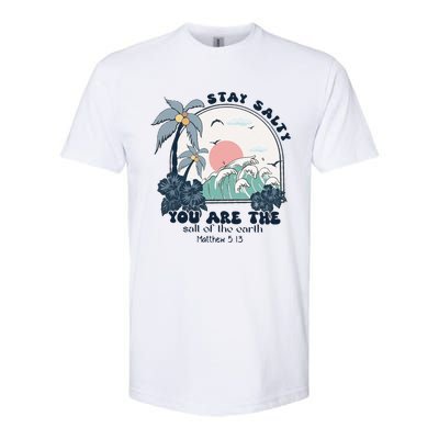 Retro Christian Stay Salty Softstyle CVC T-Shirt