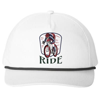 Ride Cycle Skeleton Snapback Five-Panel Rope Hat