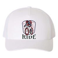 Ride Cycle Skeleton Yupoong Adult 5-Panel Trucker Hat