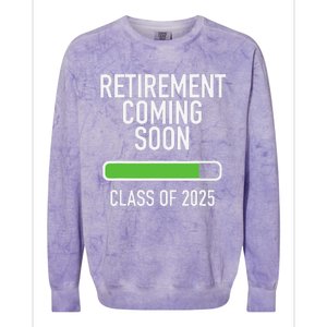 Retirement Coming Soon Almost Retired Class Of 2025 Colorblast Crewneck Sweatshirt