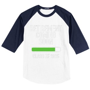 Retirement Coming Soon Almost Retired Class Of 2025 Baseball Sleeve Shirt