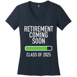 Retirement Coming Soon Almost Retired Class Of 2025 Women's V-Neck T-Shirt