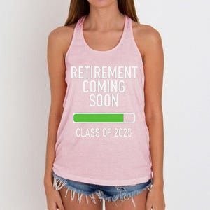 Retirement Coming Soon Almost Retired Class Of 2025 Women's Knotted Racerback Tank