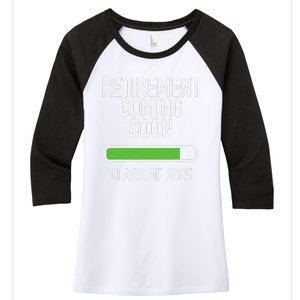 Retirement Coming Soon Almost Retired Class Of 2025 Women's Tri-Blend 3/4-Sleeve Raglan Shirt