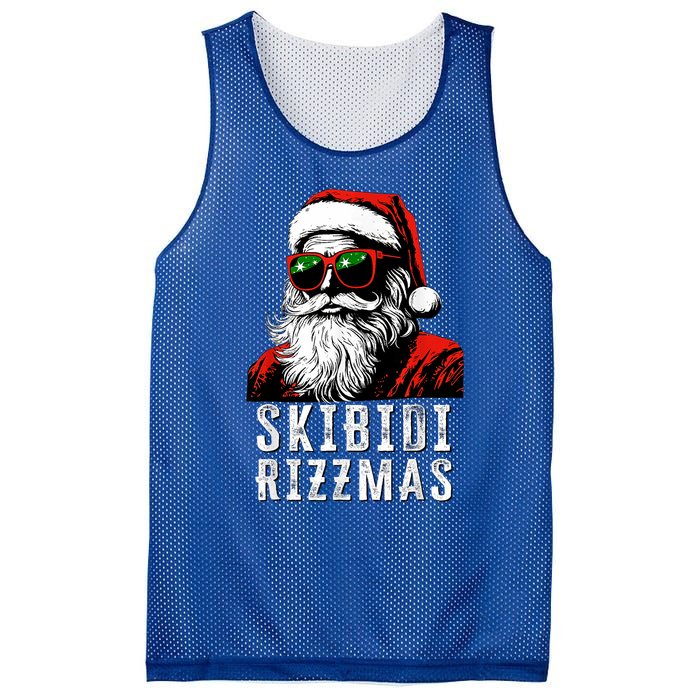 Rizzmas Christmas Santa Claus Merry Rizz Mas Sigmas Mesh Reversible Basketball Jersey Tank