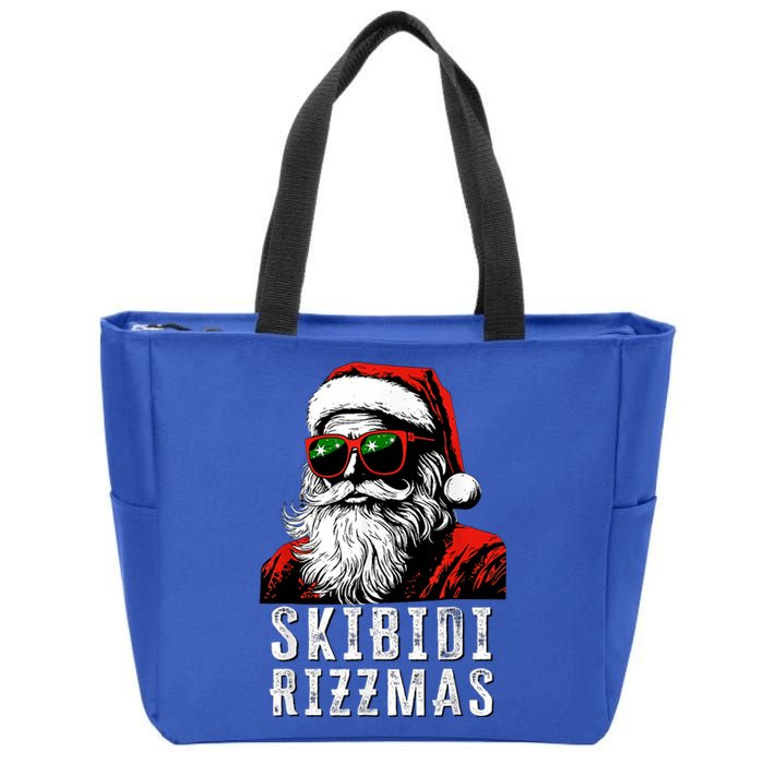 Rizzmas Christmas Santa Claus Merry Rizz Mas Sigmas Zip Tote Bag