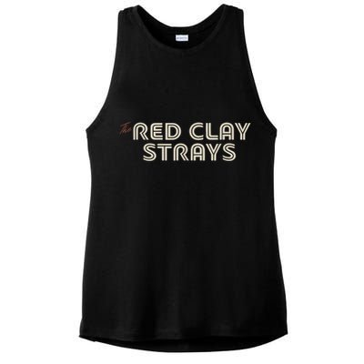 Red Clay Strays Retro Quote Style Ladies PosiCharge Tri-Blend Wicking Tank