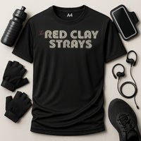 Red Clay Strays Retro Quote Style Performance Shirt