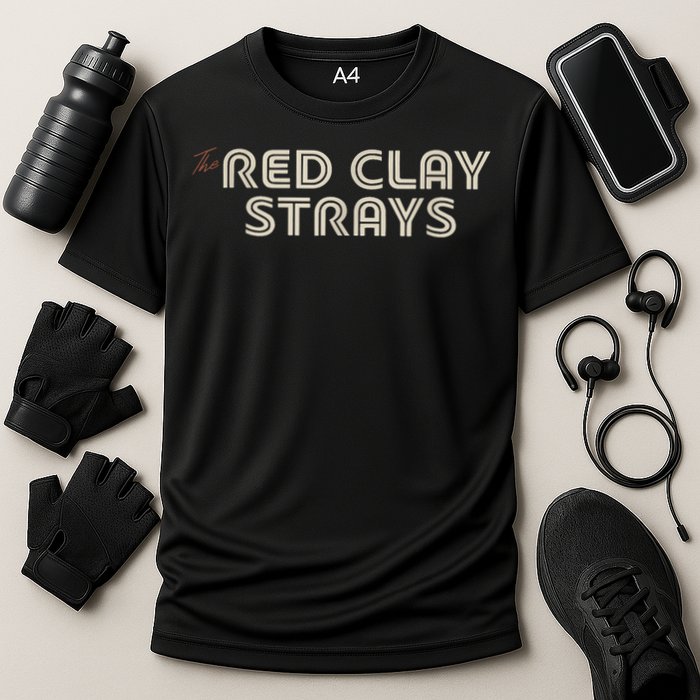 Red Clay Strays Retro Quote Style Performance Shirt