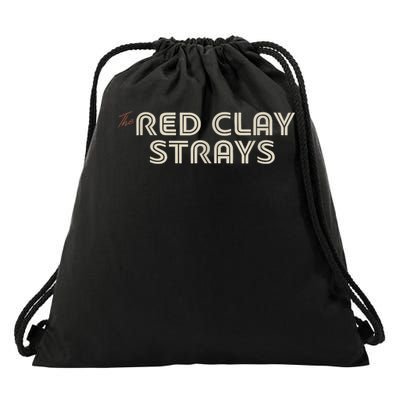 Red Clay Strays Retro Quote Style Drawstring Bag