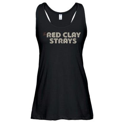 Red Clay Strays Retro Quote Style Ladies Essential Flowy Tank