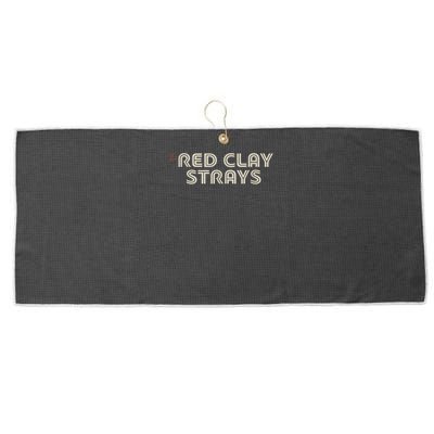 Red Clay Strays Retro Quote Style Large Microfiber Waffle Golf Towel
