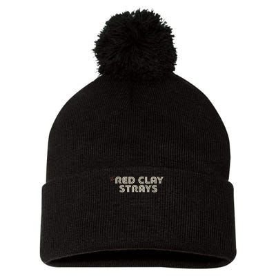 Red Clay Strays Retro Quote Style Pom Pom 12in Knit Beanie