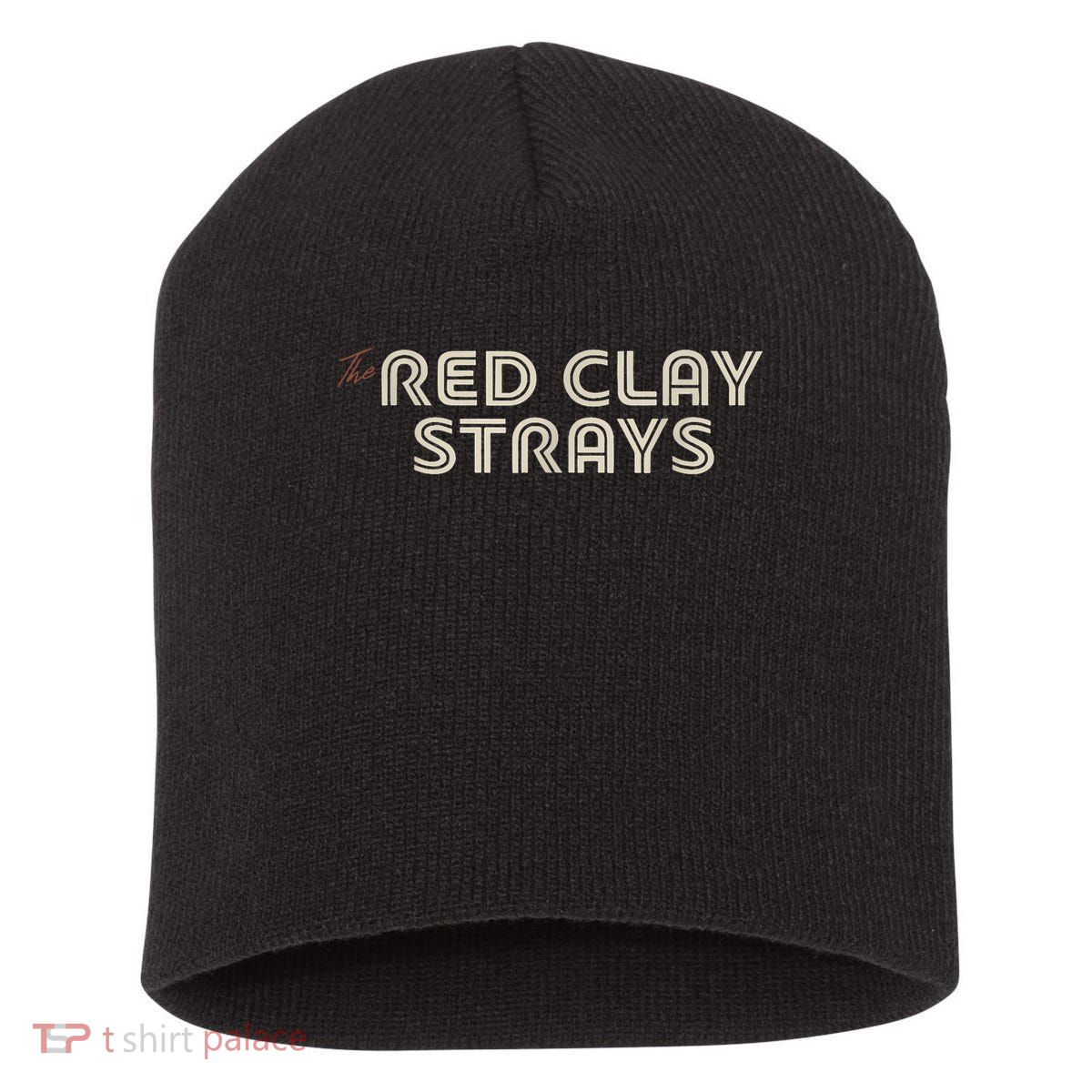 Red Clay Strays Retro Quote Style Short Acrylic Beanie