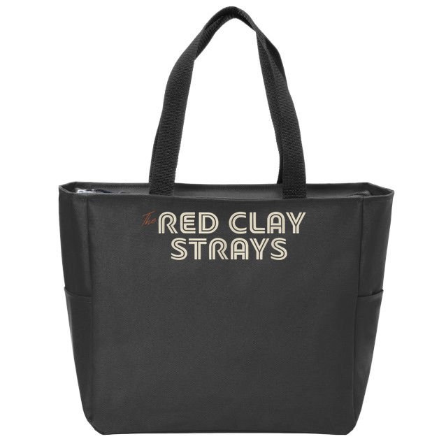 Red Clay Strays Retro Quote Style Zip Tote Bag