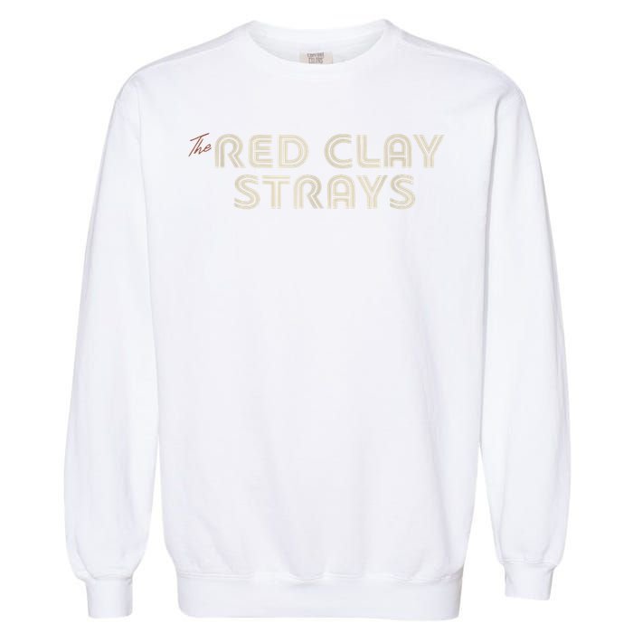 Red Clay Strays Retro Quote Style Garment-Dyed Sweatshirt
