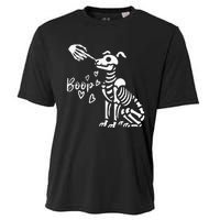 Retro Cute Skeleton Hand Boop Dog Cooling Performance Crew T-Shirt