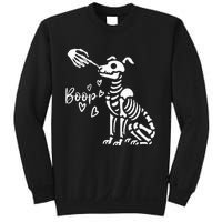 Retro Cute Skeleton Hand Boop Dog Sweatshirt