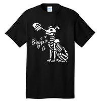 Retro Cute Skeleton Hand Boop Dog Tall T-Shirt