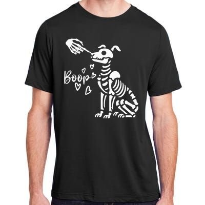 Retro Cute Skeleton Hand Boop Dog Adult ChromaSoft Performance T-Shirt