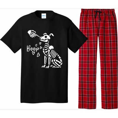 Retro Cute Skeleton Hand Boop Dog Pajama Set