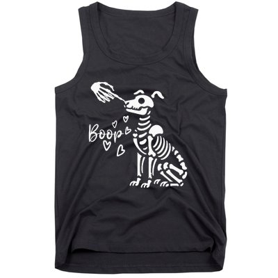 Retro Cute Skeleton Hand Boop Dog Tank Top