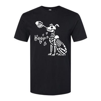 Retro Cute Skeleton Hand Boop Dog Softstyle® CVC T-Shirt