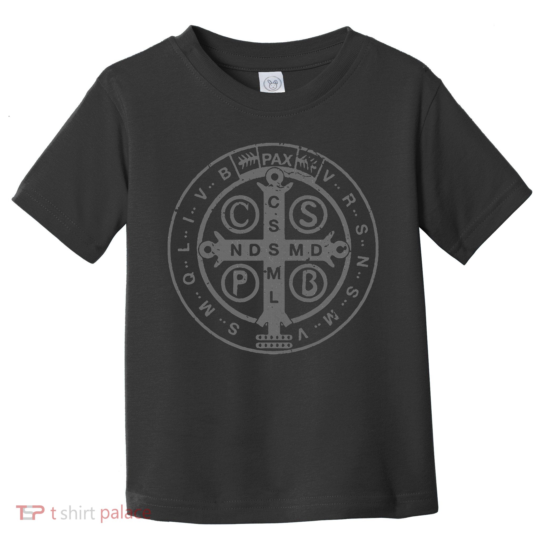 Religious Catholic St. Benedict Medal Christian Toddler T-Shirt