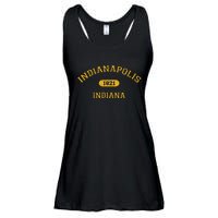 Retro College Style Indianapolis Indiana 1821 Ladies Essential Flowy Tank