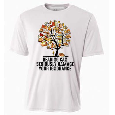 Reading Can Seriously Damage Your Ignorance Book Lover Cooling Performance Crew T-Shirt