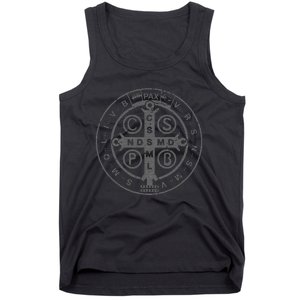 Religious Catholic St. Benedict Medal Christian Tank Top