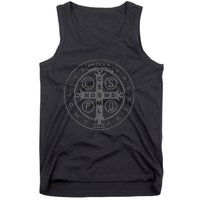 Religious Catholic St. Benedict Medal Christian Tank Top