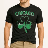 Retro Chicago St Patricks Day Shamrock Gift Cooling Performance Crew T-Shirt
