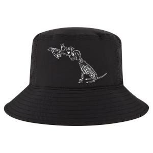 Retro Cute Skeleton Hand Boop Dog Funny Halloween Cool Comfort Performance Bucket Hat