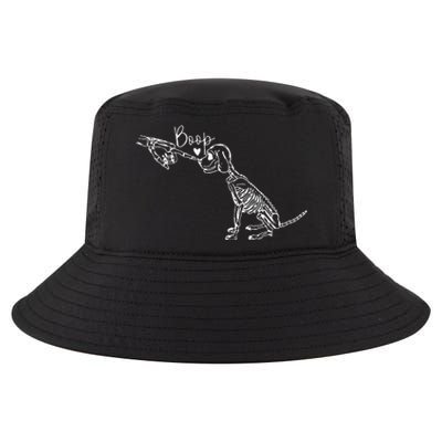 Retro Cute Skeleton Hand Boop Dog Funny Halloween Cool Comfort Performance Bucket Hat