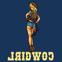 Reverse Cowgirl Sexy Lady Logo Apron