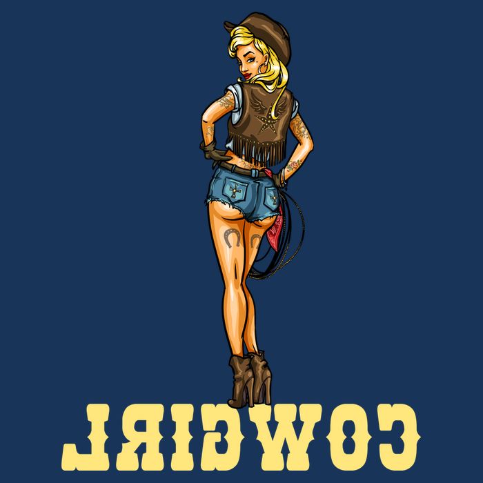 Reverse Cowgirl Sexy Lady Logo Apron