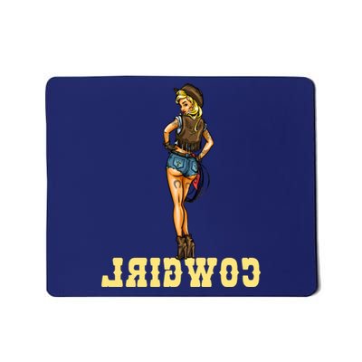 Reverse Cowgirl Sexy Lady Logo Mousepad