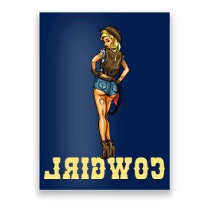 Reverse Cowgirl Sexy Lady Logo Poster