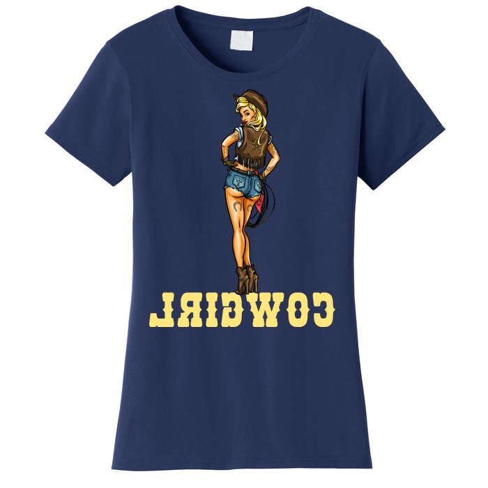 Reverse Cowgirl Sexy Lady Logo Women's T-Shirt